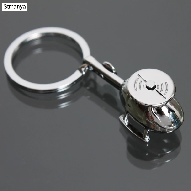 Aircraft Key Chain - Hot Sale Helicopter Model Key Ring men car fashion Keychain Keyring for men women gift 17396