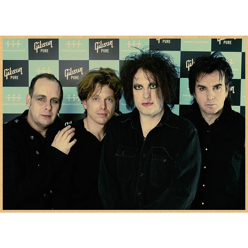 Постер The Cure Rock из крафт-бумаги постер для бара/кафе ретро наклейки на стену 30x21 см
