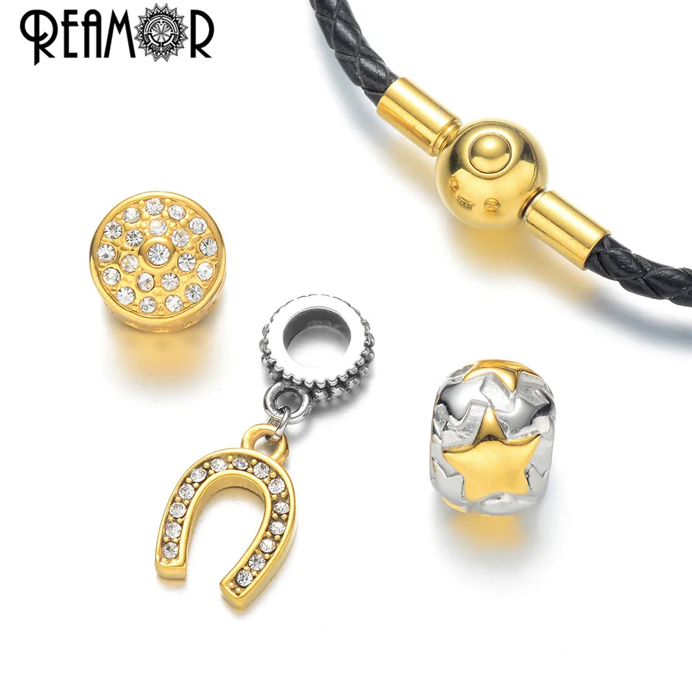 Подвески в форме подковы из циркония REAMOR с микрозакрепкой размер 5 мм|Бусины| |