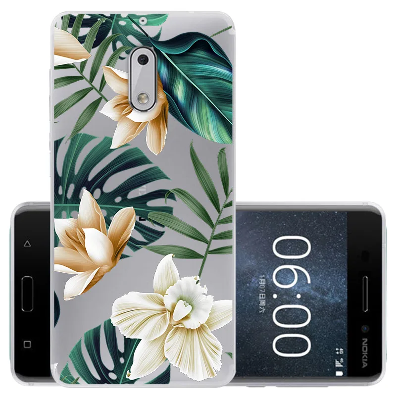 CROWNPRO чехол для Nokia 6 Чехол Мягкий силиконовый чехол для Nokia 6 TA-1000 TA-1003 5," защитный чехол для телефона для Nokia 6 Coque - Цвет: RDH