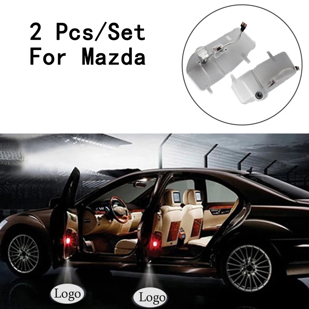 12V 7W Ghost Shadow Projetor с линзы логотипа включает светодиодный фонарь только для Mazda 6 2