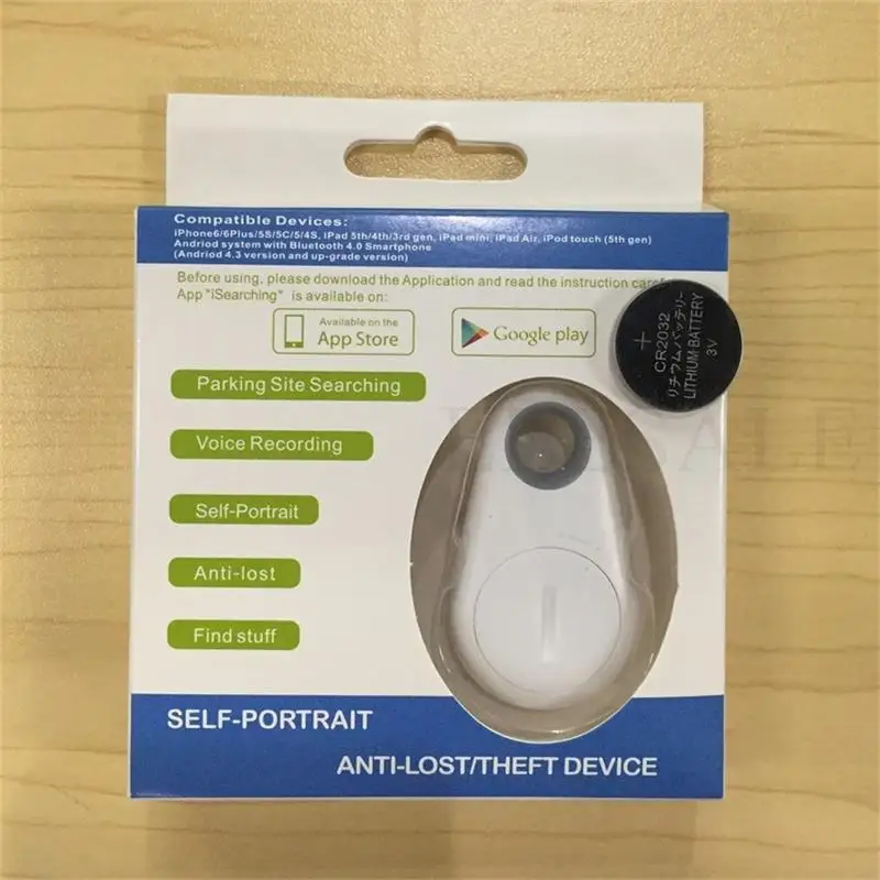 Smart itag gps трекер Key Finder локатор с Беспроводной Bluetooh 4,0 домашняя охранная сигнализация против потери Сенсор Для Детский кошелек для ключей - Цвет: White in box battery