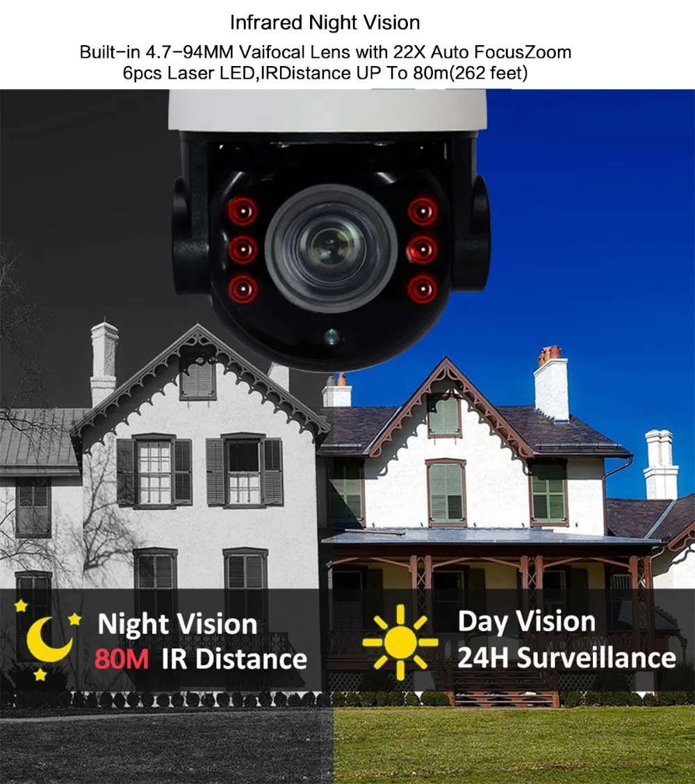 HD 960P 1080P wifi CCTV камера беспроводная PTZ IP камера Wi-Fi скорость купол открытый 5X 22X зум слот для карты SD двухстороннее аудио CCTV Secur