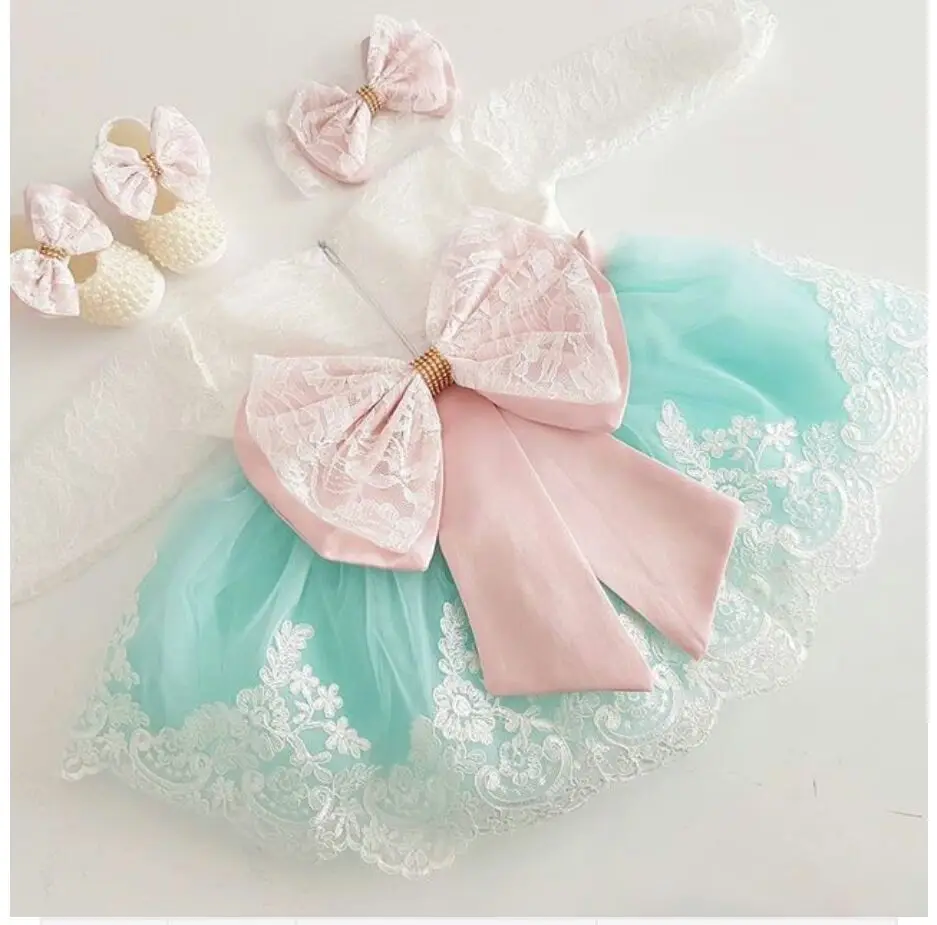 Новое милое платье на день рождения для маленьких девочек платья с цветочным