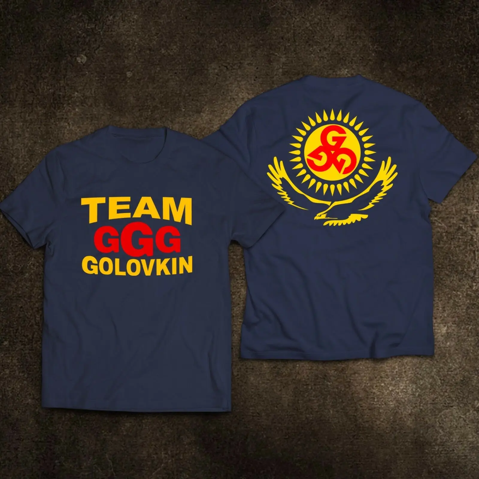 2019 модная новинка Ggg Team Golovkin футболка для занятий боксом S 3XL 2 Боковая с