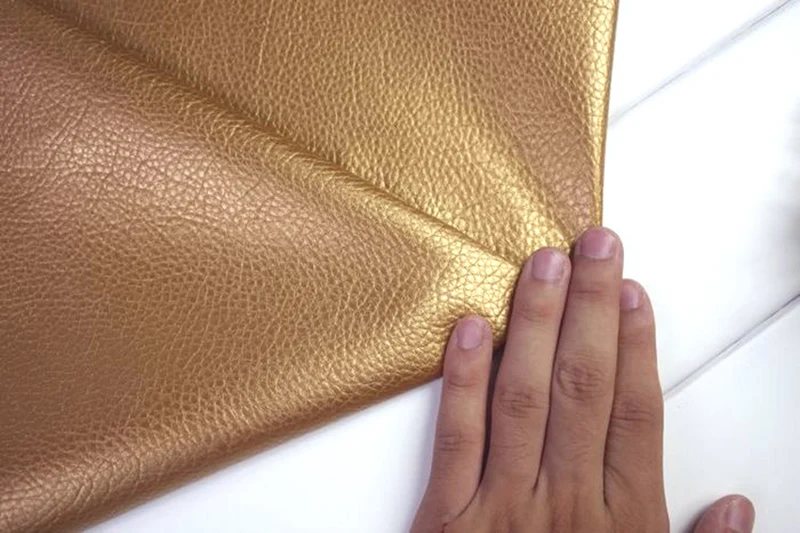 Meetee 50x139 см золотая искусственная Синтетическая Кожа Личи узор для DIY Сумки Багаж мягкий домашний текстиль декоративная ткань SL213