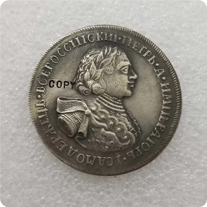 Россия Питер I Великая 1723 современный медаль полтина копия монет магнитная | Дом и
