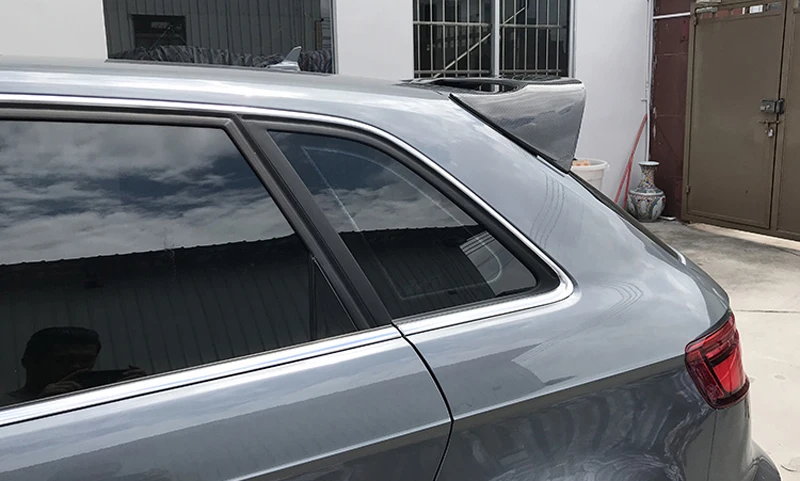 Углеродного волокна задний спойлер на крыше козырек окна для Audi A3 Sline/S3/RS3 Тип 8 в хэтчбек 4 двери 14-18 не для 2 двери