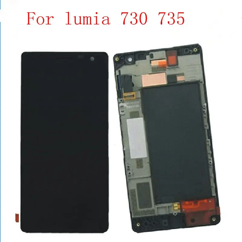 4 7 'для lumia730 RM 1039 1038 ЖК дисплей + Сенсорное стекло дигитайзер рамка Полная сборка
