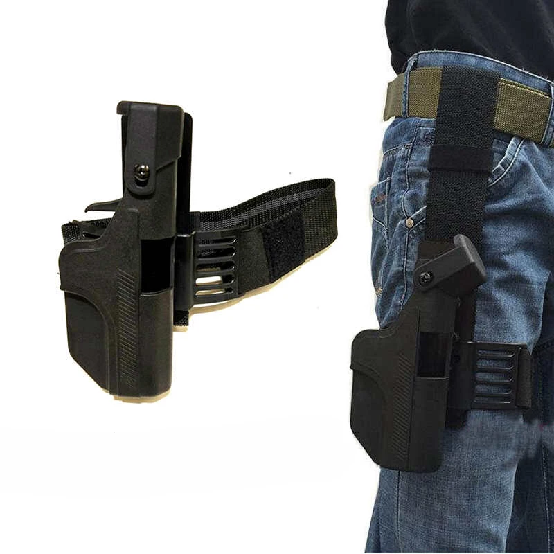 Новое поступление тактическая Шестерня Glock 17 19 23 Пистолет Пояс/Ножка Кобура Правая рука БЫСТРАЯ капля кобура для страйкбола стрельба кобура для пистолета чехол