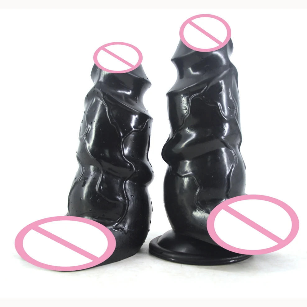 FAAK большой животный фаллоимитатор черный с присоской секс товары для женщин
