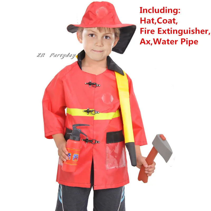 New Kids Boys Police Lawyer Firemen Doctor Cosplay Costume Children Role Play Costumes Halloween Party Dress Supplies|Костюмы для