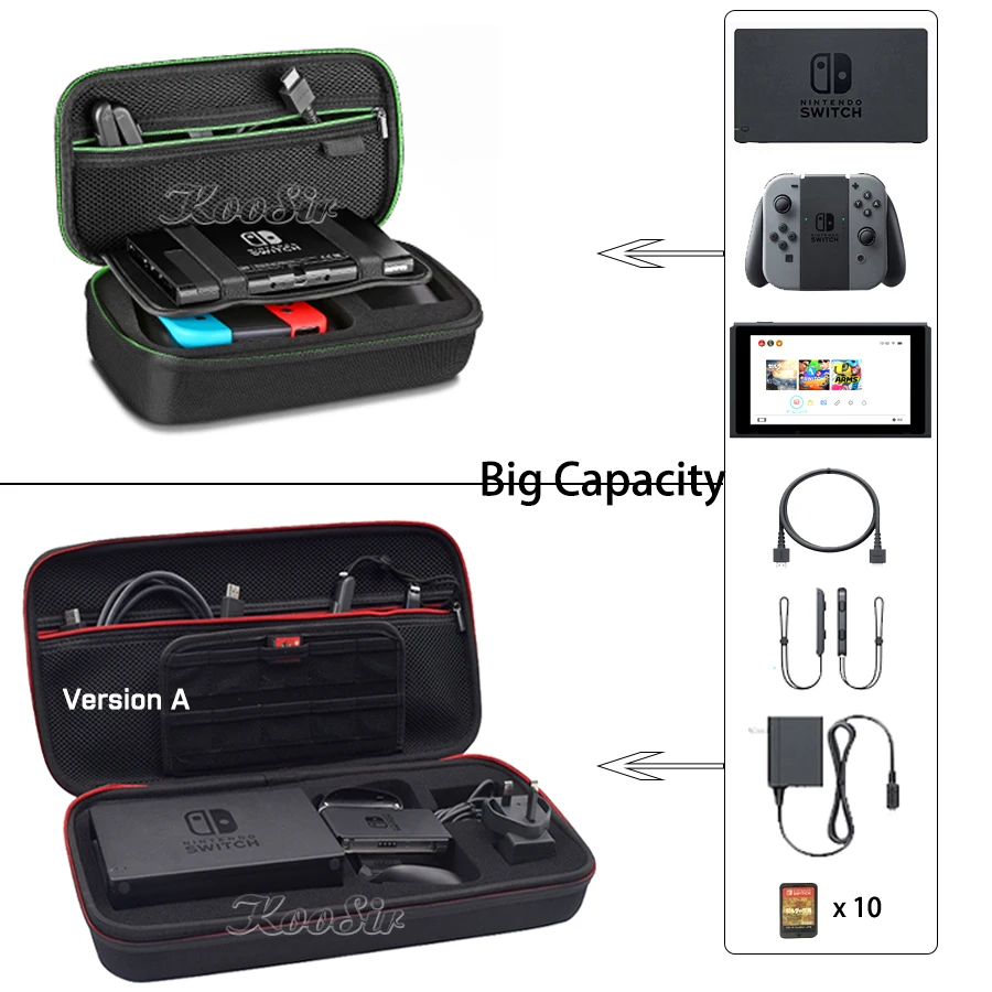 Консольный переключатель nintendo большой чехол для переноски nintendo switch аксессуары жесткий чехол для хранения Nitendo Switch Cover для nintendo Switch