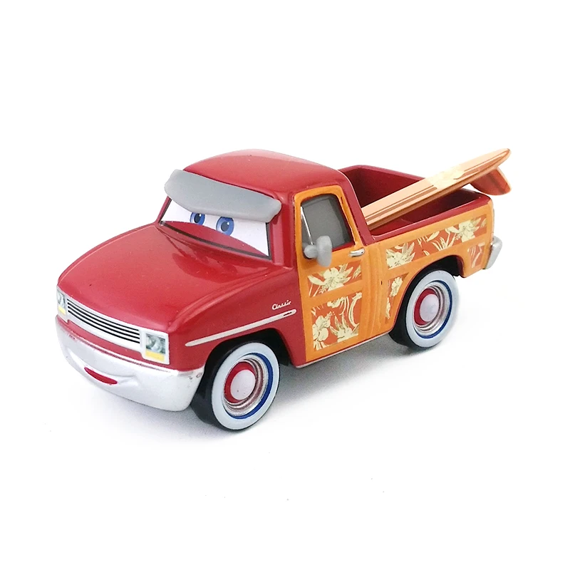 Дисней Pixar Cars Джон ласшир красный для серфинга сафари пикапа редкий металл литье