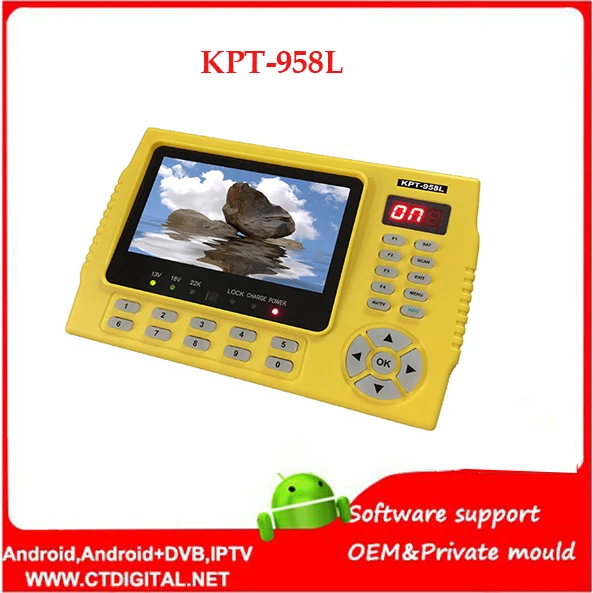 4,3 дюймов lcd satlink kpt-958l DVB-S2 спутниковый искатель MPEG4 satfinder метр