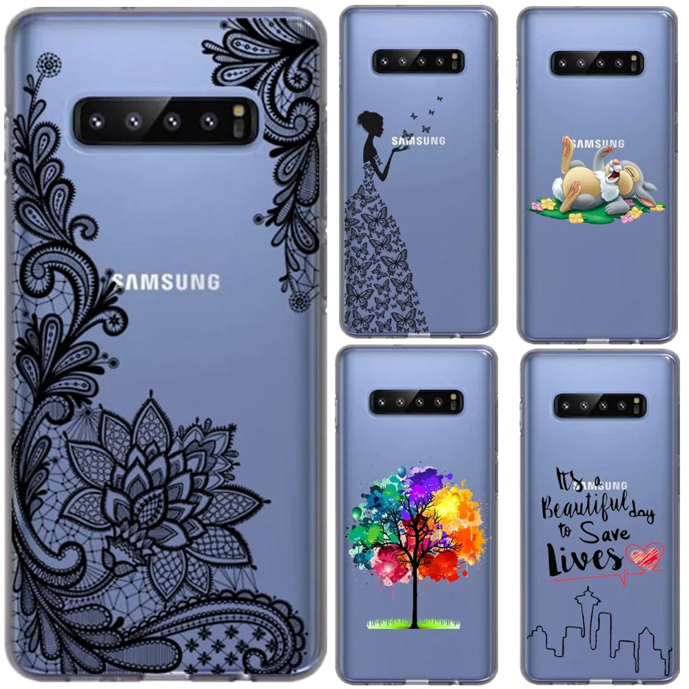 Для samsung Galaxy S10 Чехол samsung S10 Plus чехол Мягкая силиконовая задняя крышка чехол для телефона для samsung Galaxy S10 Plus Galaxy S10E