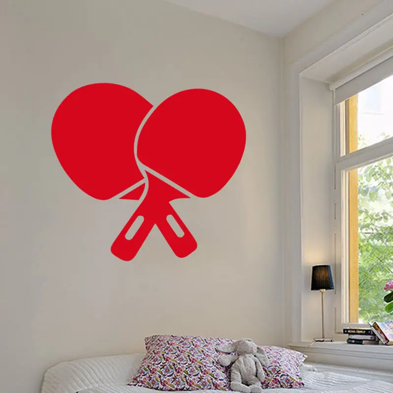 Виниловая наклейка для настольного тенниса пинг понга настенные наклейки