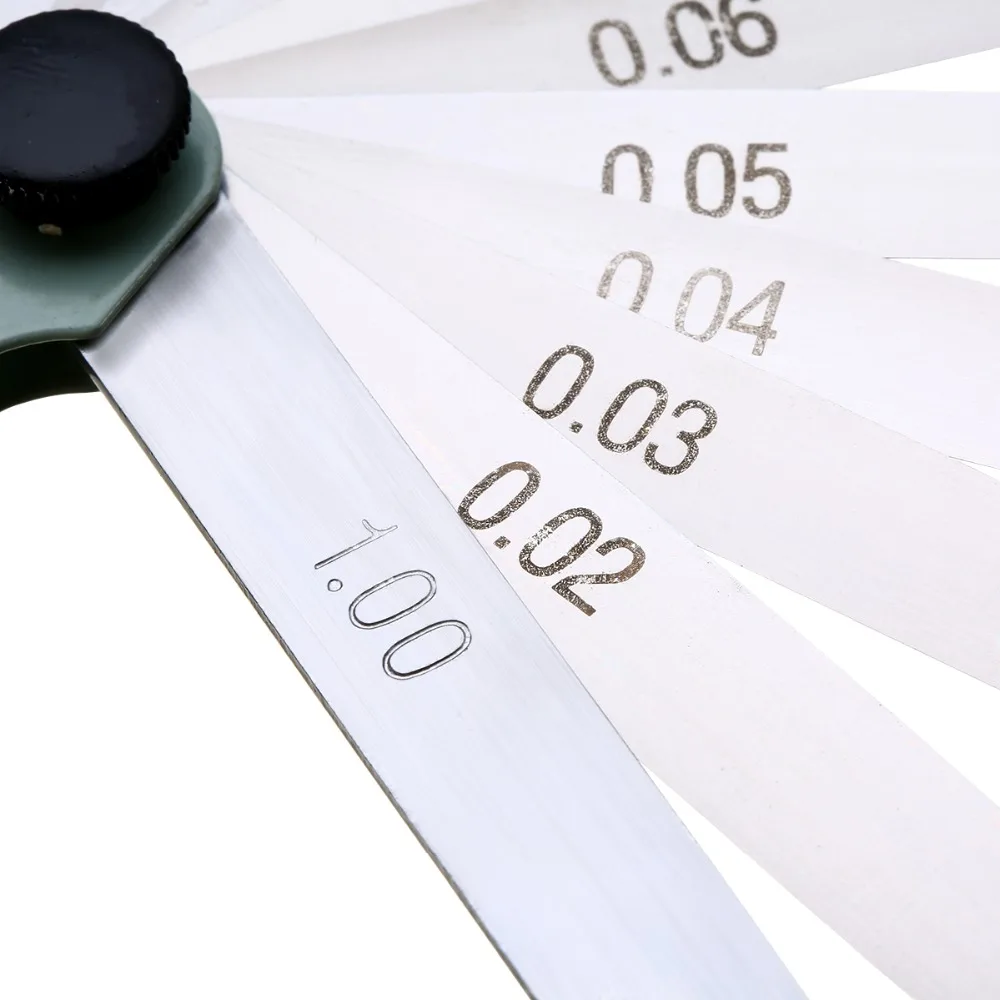 Метрический щуп из углеродистой стали с 17 лезвиями толщиномер измерительный