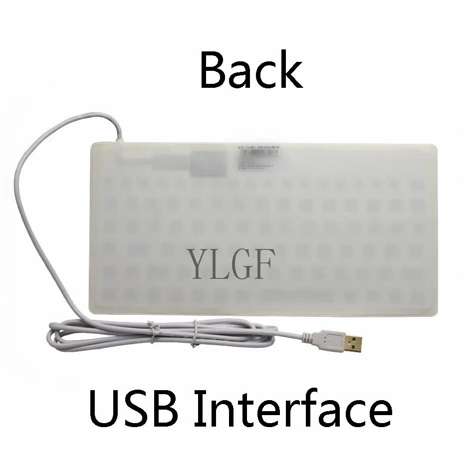 YLGF L27 светодиодный WH IP67 IP68 Водонепроницаемая клавиатура промышленная силикон