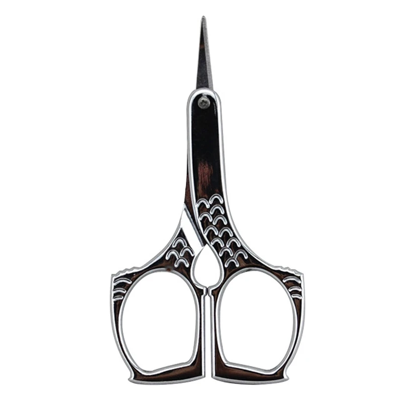Silver Stainless Steel Eyebrow Scissors Facial Hair Remover Sharp Makeup Tools | Красота и здоровье