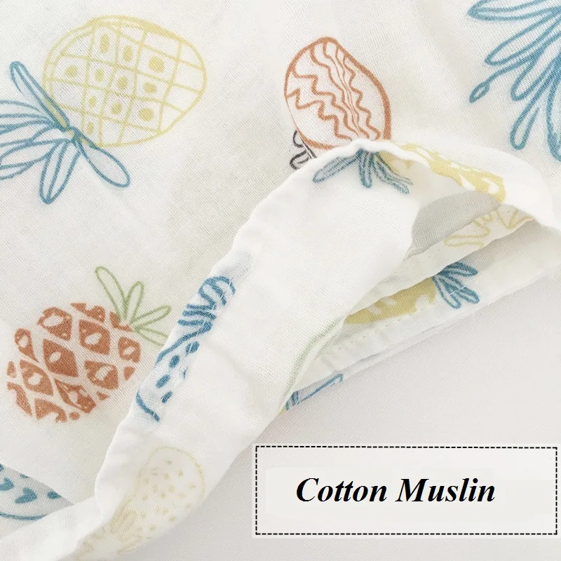 Хлопковое муслиновое одеяло для новорожденных тканевый платок кормления