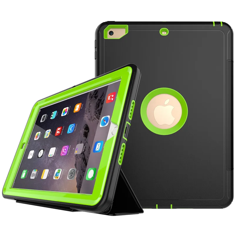 Для iPad6/Air2 чехол Полная защита для apple ipad 6/Air 2 caseKids безопасный ударопрочный