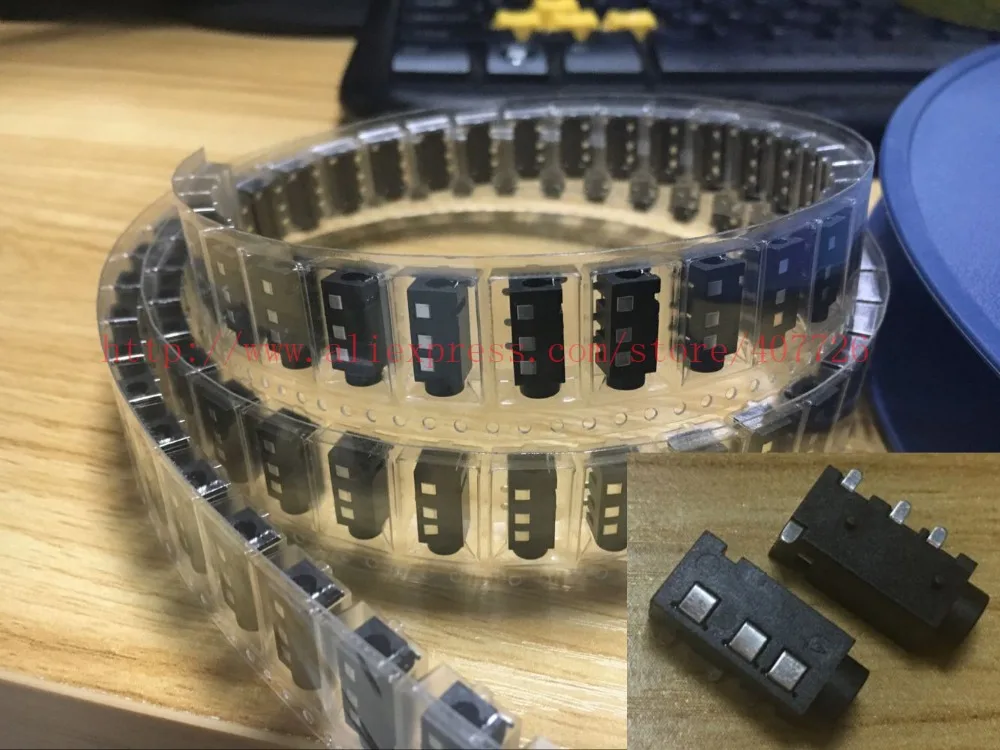Разъем для наушников 10 шт./лот 3 5 мм разъем 4 pin SMD/DIP MP3/MP4/Speaker/toys|4 female connector|connector smd4 |
