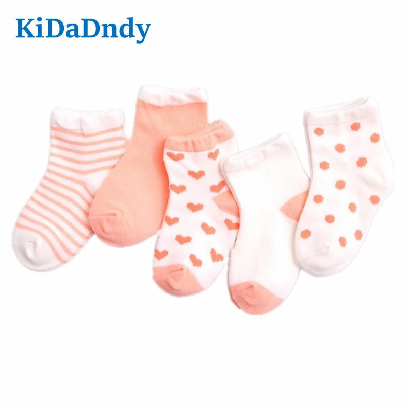 5 Pairs/Lot Baby Socks Lot Cotton Cute Animal Image With Silicone Soles Non-Slip Floor LL105 | Детская одежда и обувь