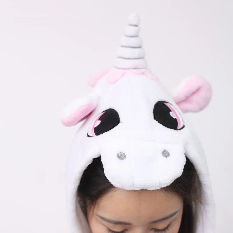 Мода мультфильм Розовый Единорог толстовки Аниме Костюм для взрослых Kawaii