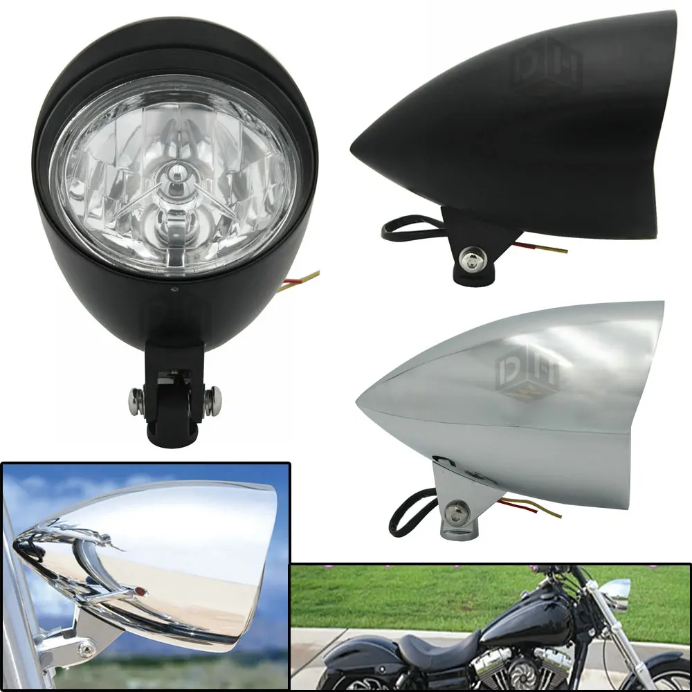 Фара мотоциклетная с тремя стержнями 5 75 дюйма для Kawasaki Vulcan Classic VN400 VN500 VN800 VN900 VN1200
