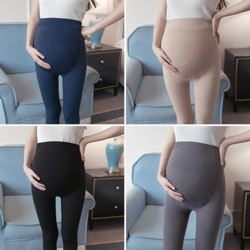 Mallas de maternidad ajustables para mujeres embarazadas, leggings el&aacute;sticos, pantalones abdominales, primavera y oto&ntilde;o-1
