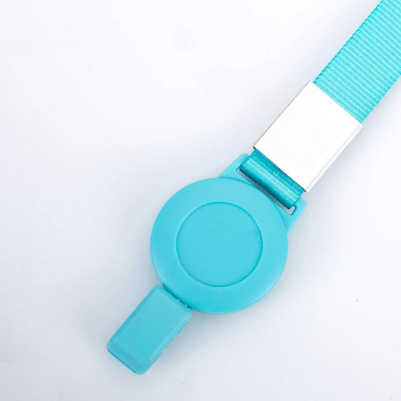 Light blue 1 шт., твердый каколор, 15 мм, ремешок, выдвижной держатель для лыжных карточек, значок, катушка, держатель для телефона, держатель для ключей, ID, имя, карта, держатель для Бейджа - Цвет: Light blue