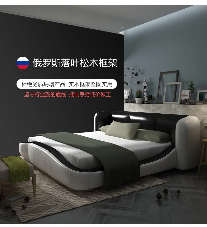 Кровать из натуральной бычьей кожи мягкие кровати спальня горит muebles de dormitorio yatak