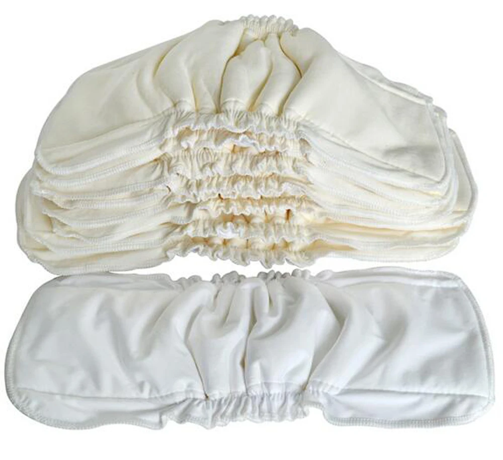 Органические бамбуковые хлопковые вставки с ластовицей (10 штук в партии)