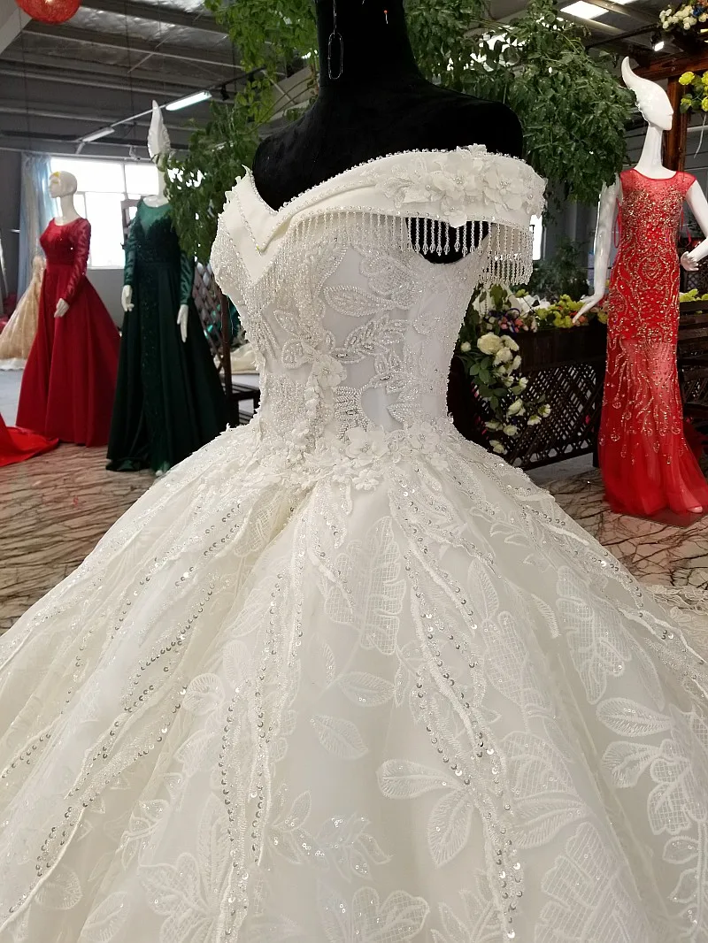 LS64212 свадебное платье кружевные цветыAliExpress Оптовая красоты люкс торжественное