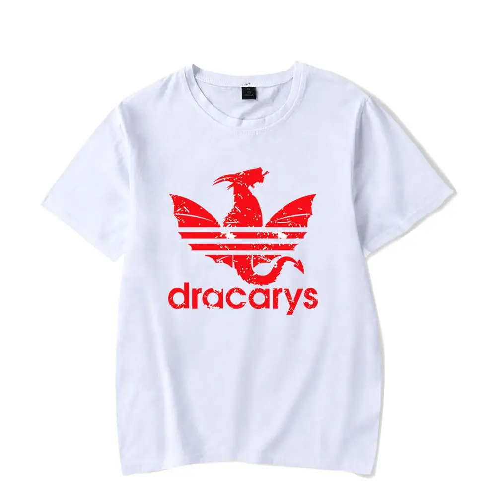 ZACOO Men Women Casual All-match Dracarys Game Of Thrones Mother of Dragon Summer Short Sleeve T Shirts | Мужская одежда