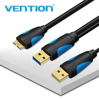 vention micro usb 3 0 dual usb with power supply cable male to male super speed 5gbps data sync usb cable for hd samsung phone