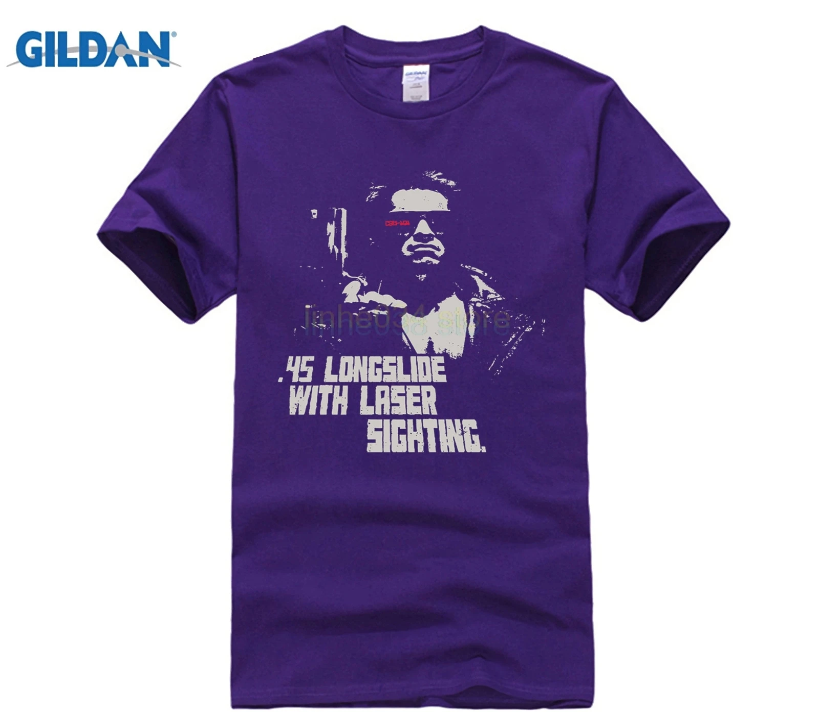 Летняя Футболка GILDAN Мужская футболка 45 Longslide Terminator T-Shirt | одежда