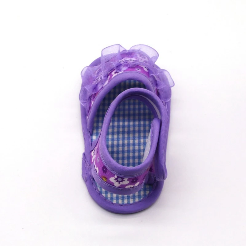 

2019 Baby Girl Summer Shoes Breathable Floral Pattern Anti-Slip Shoes With Lace Casual Toddler Soft Soled First Walkers Shoes