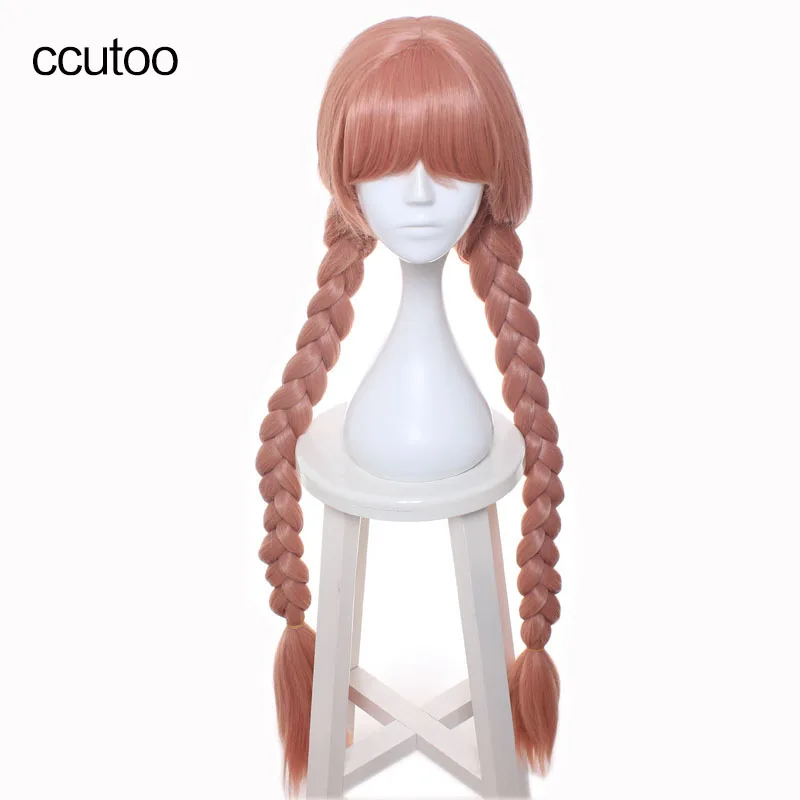 

ccutoo 100cm Long Braid Synthetic Wig Hair Topspeed Magical Girl Raising Project Murota Tsubame Cosplay Wig Heat Resistance