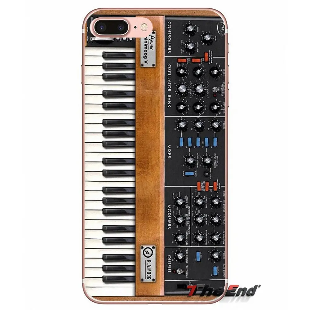 Классический синтезатор Moog ТПУ Прозрачная крышка для sony Xperia M2 M4 M5 E3 T3 XA Z Z1 Z2 Z3 z5