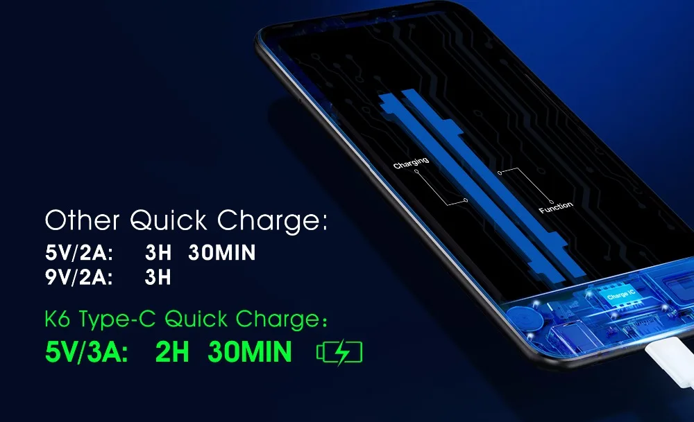 Oukitel K6 6,0 ''18:9 полноэкранный 4G смартфон MT6763 Восьмиядерный телефон Android 7,1 6 ГБ ОЗУ 64 Гб ПЗУ 6300 мАч мощный аккумулятор