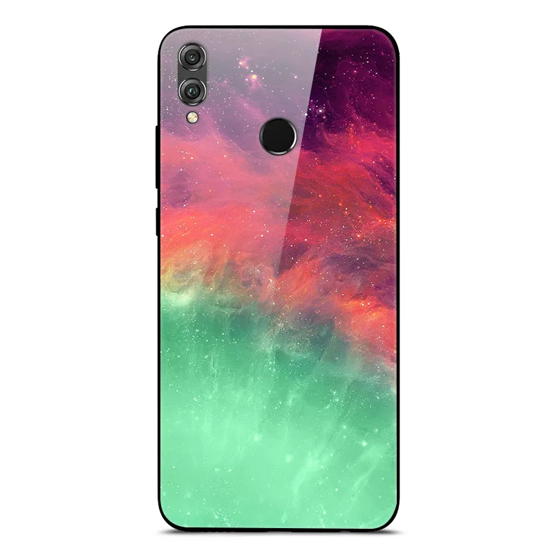 20 Чехол из закаленного стекла для huawei Honor 8X, чехол из жесткого поликарбоната, задняя крышка для телефона huawei Honor 8X, чехол, 8 X Honor8X, силиконовый бампер - Цвет: 20