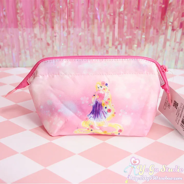 Алиса в стране чудес Русалочка Tinkerbell Рапунцель Макияж сумка косметички Для женщин Красота чехол для хранения туалетных сумка