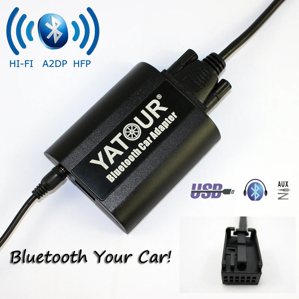 Yatour Bluetooth автомобильный адаптер для Peugeot Citroen RD4 RT3 может bus YT БТА USB AUX IN Hi Fi A2DP|bluetooth