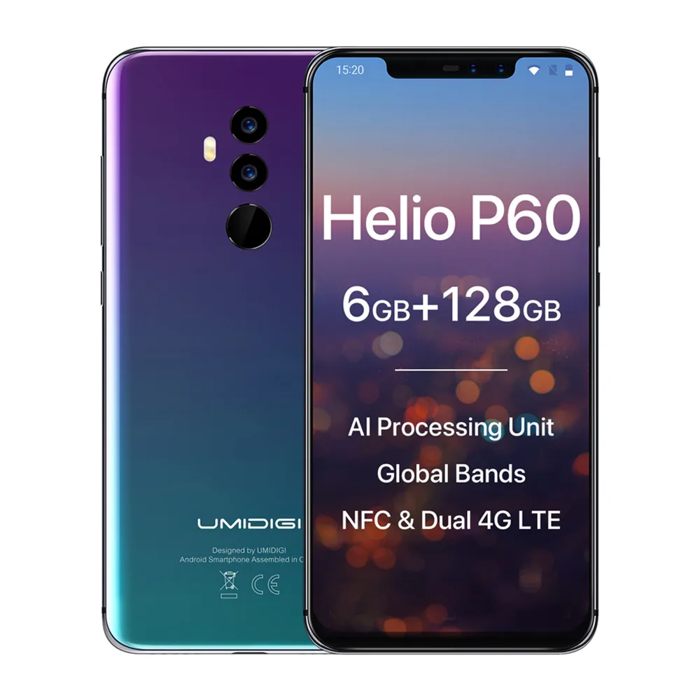 Umidigi Z2 Pro Full HD + полный Экран 6 ГБ Оперативная память 128 Встроенная мобильного