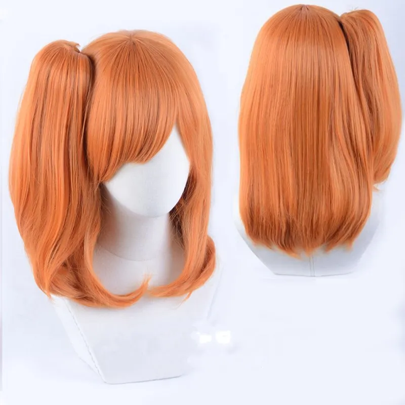 Отлично! Парик для косплея Kousaka Honoka оранжевый парик из синтетических волос