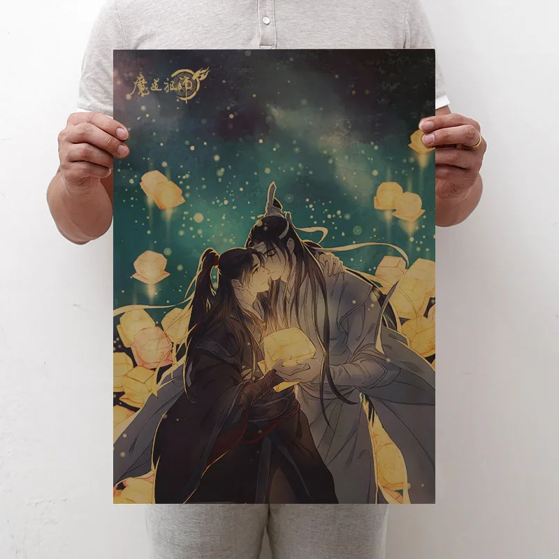 Giancomic 6 шт. Mo Dao Zu Shi плакаты Wei Wuxian бумага для поделок в стиле ретро DIY изысканный