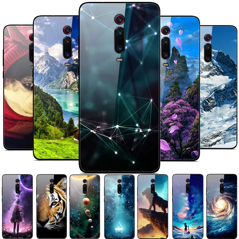 Для Xiaomi mi 9T Red mi K20 Pro Чехол закаленное Стекло Чехол Жесткий для задней панели чехол для телефона для Xiao mi Red mi K20 Pro mi 9T Pro ТПУ бампер чехол s