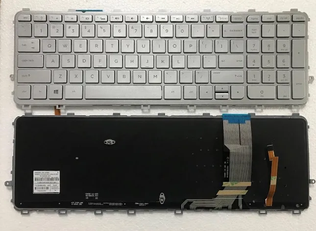 Keyboard 1 backlit Чехол для hp ENVY 15 ENVY15-J000 M6-N168ca M6-N M6-n000 M6-N012DX задняя крышка/передняя рамка Palmrest верхний регистр/Нижняя крышка база - Цвет: Keyboard 1 backlit